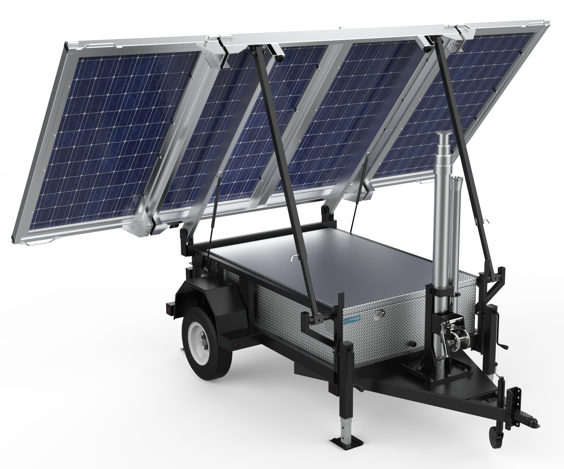 Mobisun Hybrid mobile off-grid solar trailer for Telecom