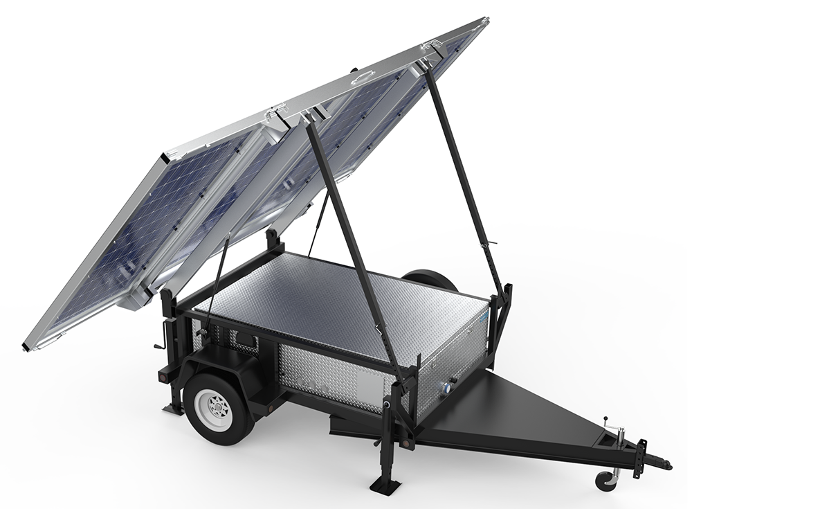 Mobisun Plus 12 kW mobile off-grid solar trailer